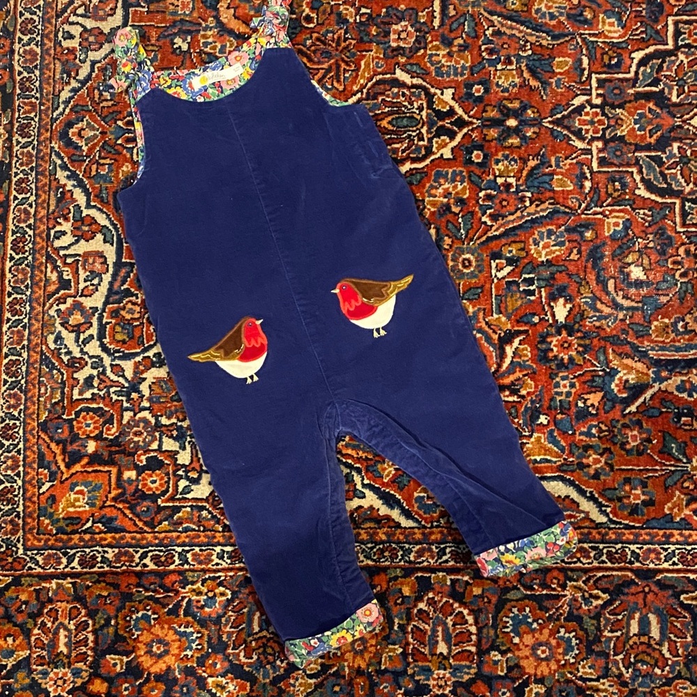 Baby Boden Velvet Winter Overalls
